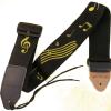 ELECTRIC/ACOUSTIC GUITAR STRAP TREBLE CLEFF MUSICAL NOTES